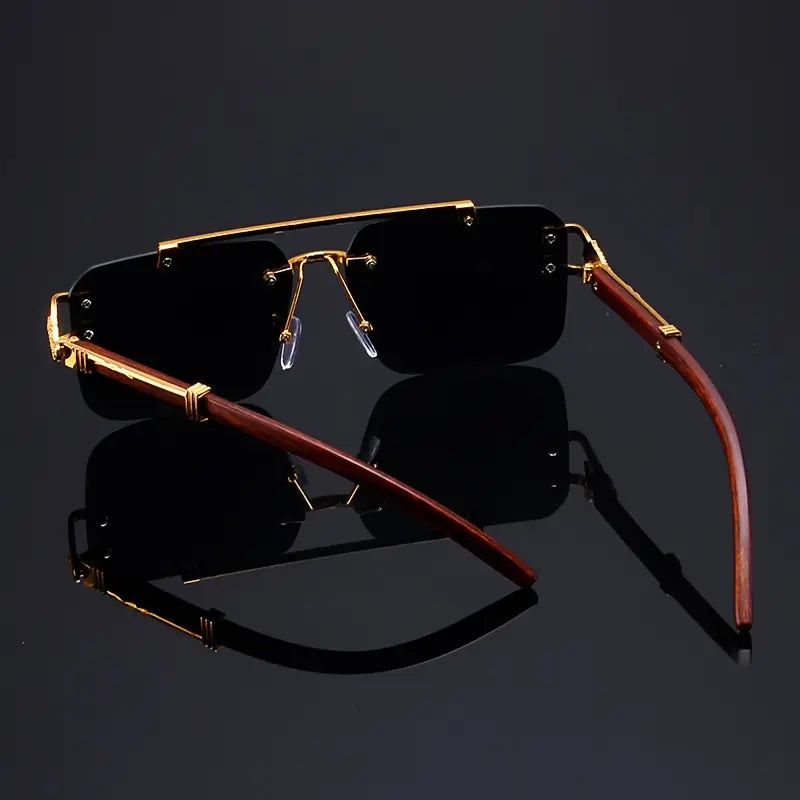 Luxury rimless sunglasses