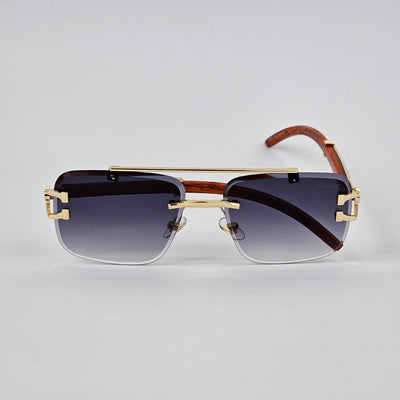 Luxury rimless sunglasses
