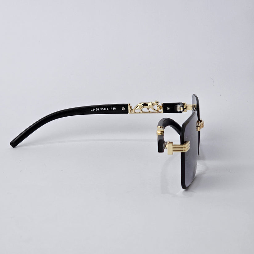 RIMLESS PANTHER METAL gold/black