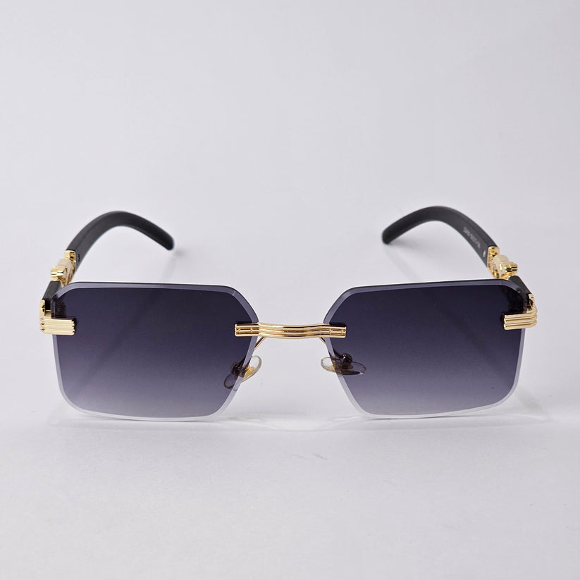 RIMLESS PANTHER METAL gold/black