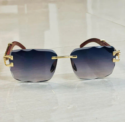Rimeless Wood Sun Glasses A+ Quality