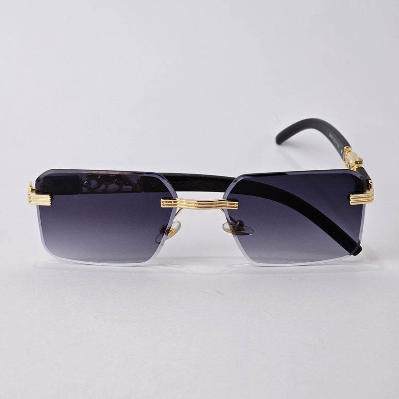 RIMLESS PANTHER METAL gold/black